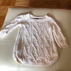 Baby Gap Cream Cable Knit Sweater Dress